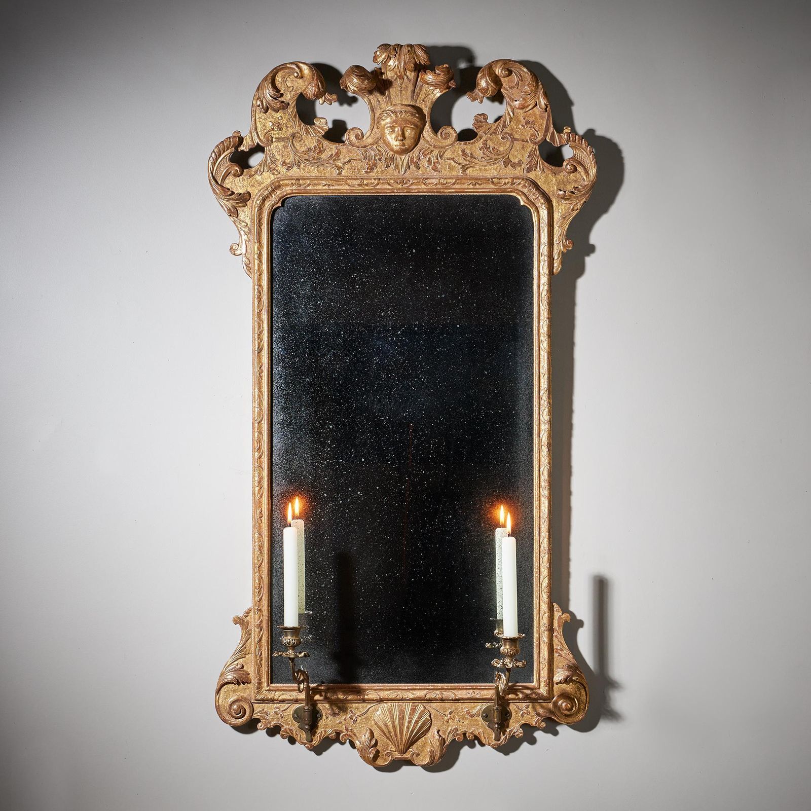 Fine 18th Century George I Gilt Gesso Pier Or Console Mirror, Manner Of Belchier