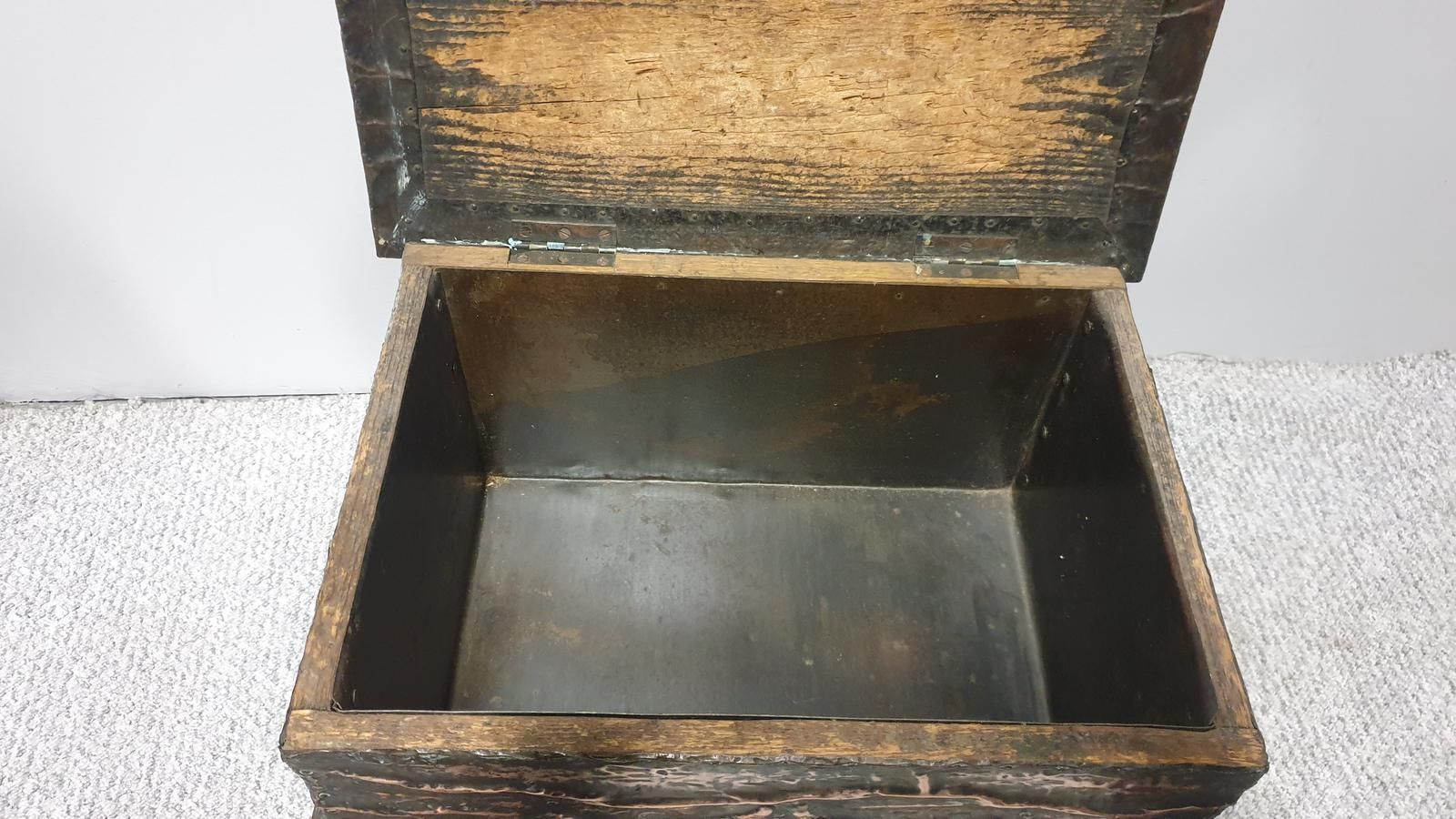 photo for sale Very Nice Copper Fireside Box