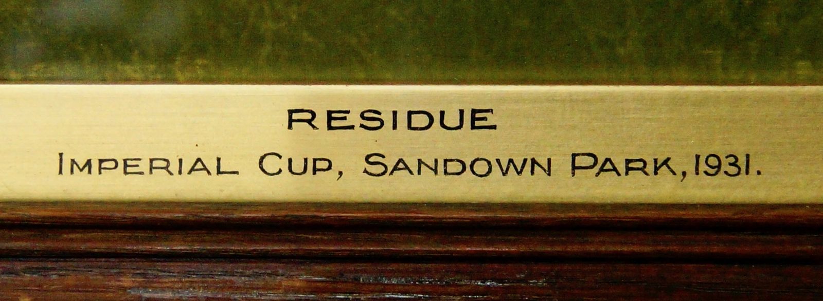 Oak Framed Sandown Park Imperial Cup Painted Print photo Art