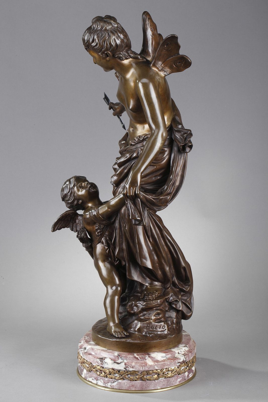 Sculpture « Psyché et l'Amour », signée Jean Bulio photo Art