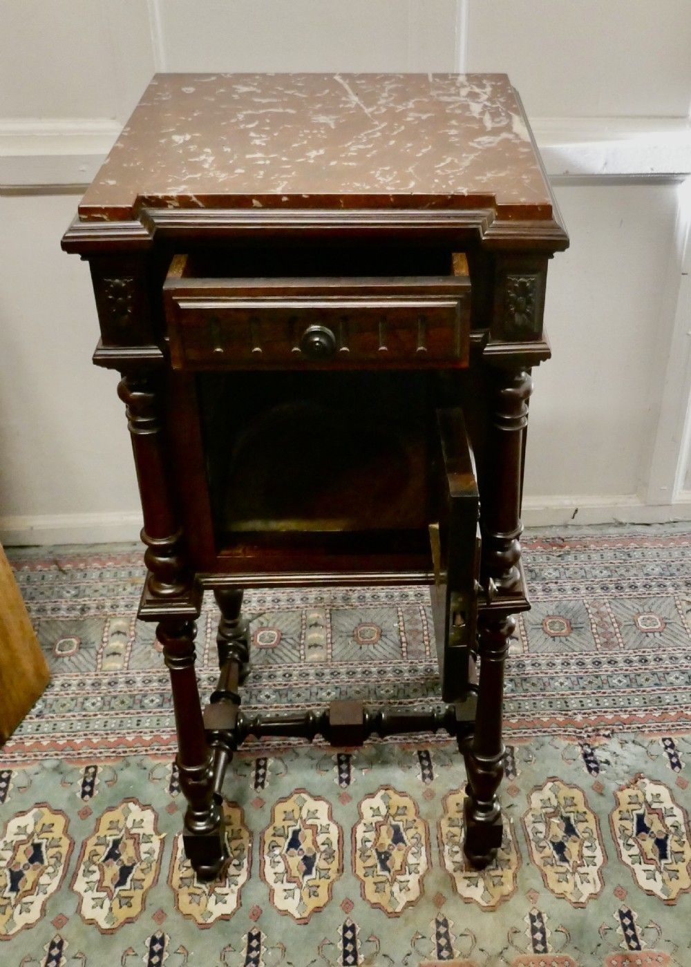 French Rosewood Night Table Or Side Cupboard photo for sale