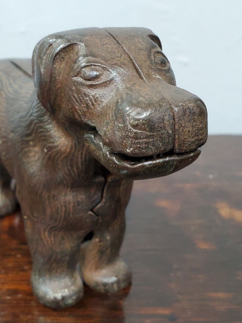 Victorian Cast Metal Nutcracker Dog C1880 photo vinterior