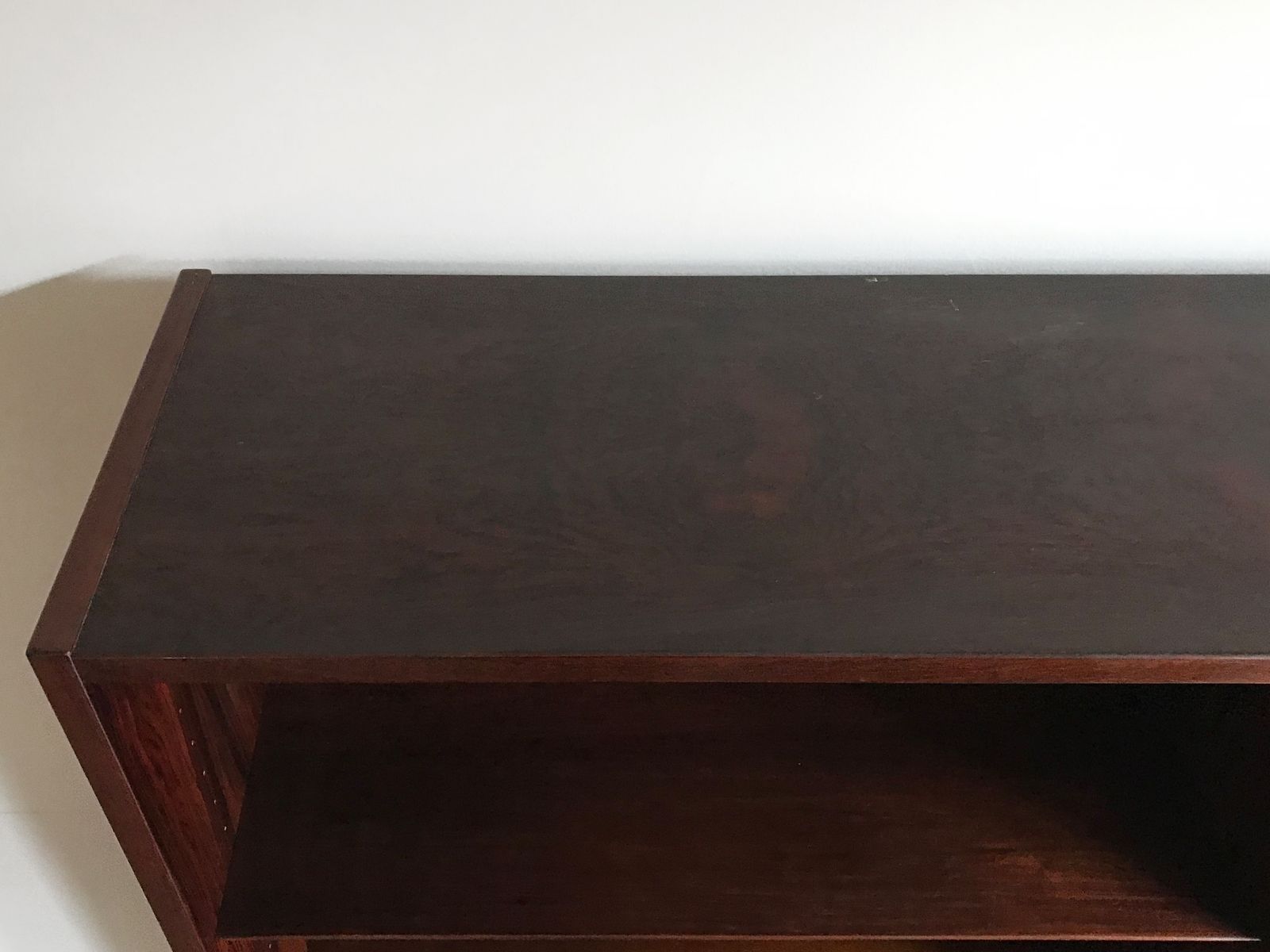 Scandinavian Dark Wood Bookcase Design Gunni Omann , 1960s photo vintage