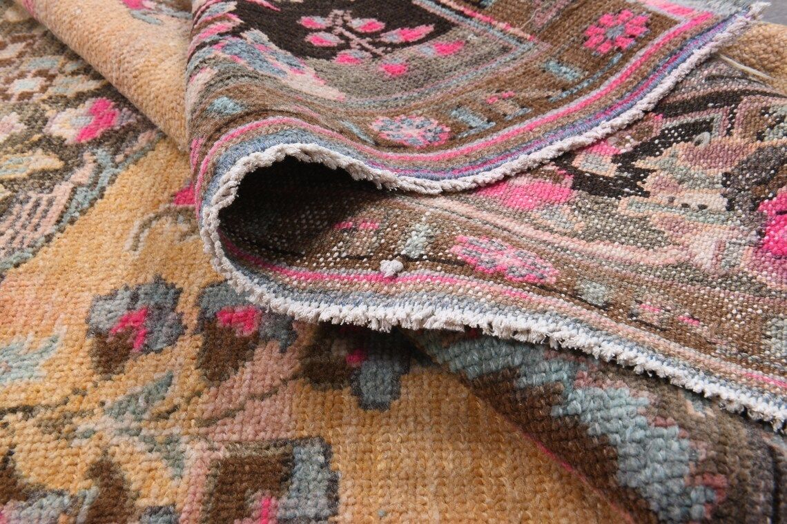photo furniture Vintage Turkish Large Area Rug Oushak Handmade Wool Farmhouse Decor One Of A Kind Turkish Carpet Made In Turkey Alfombra