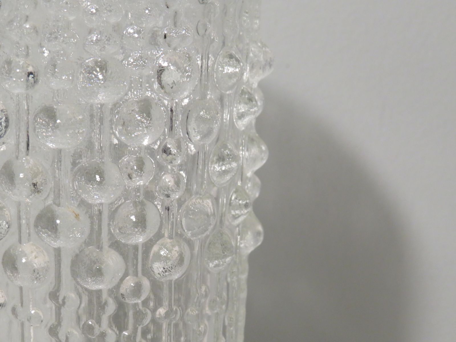 Set Of 3 Vases, Candle Wax Motif, Sklo Union Glass Works, Czech Republic. 1970 photo furniture