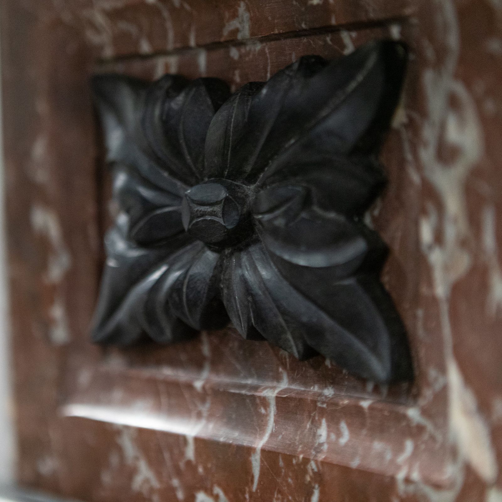 photo furniture Antique Edwardian Rouge Royal Red Marble Fireplace