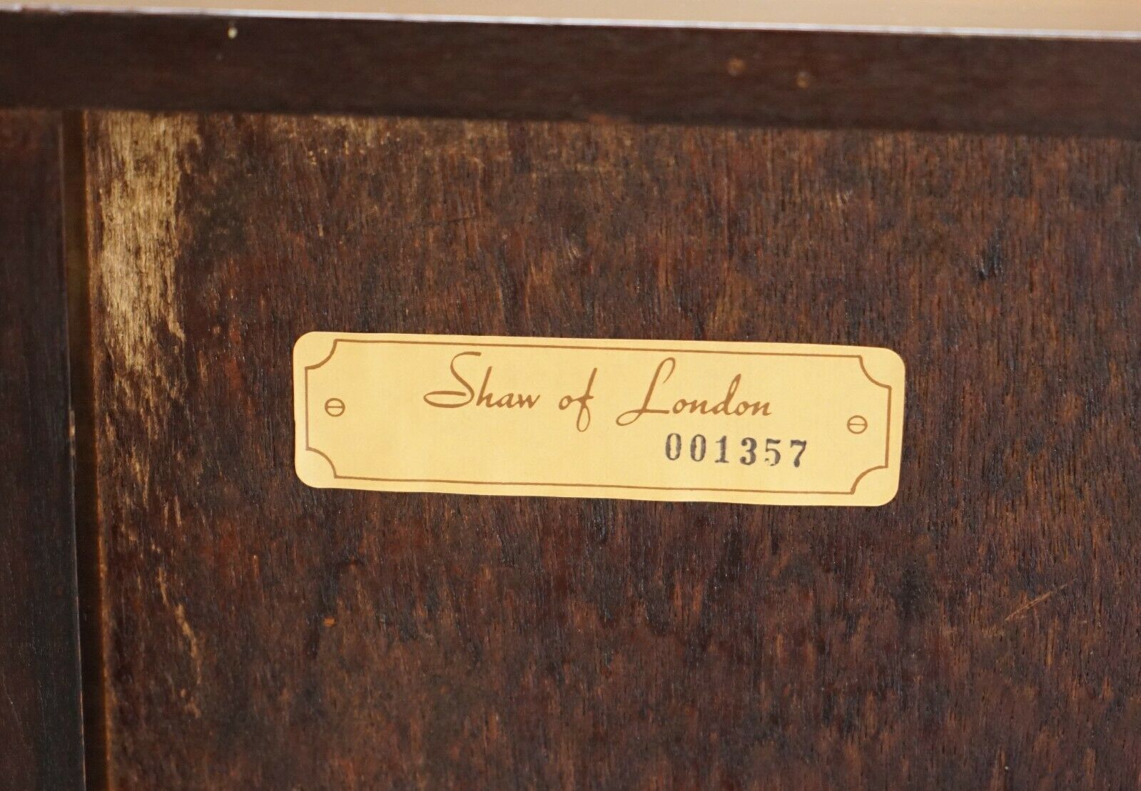 photo for sale Pair Of Shaws Of London Flamed Mahogany Dwarf Open Library Bookcases Small Suite