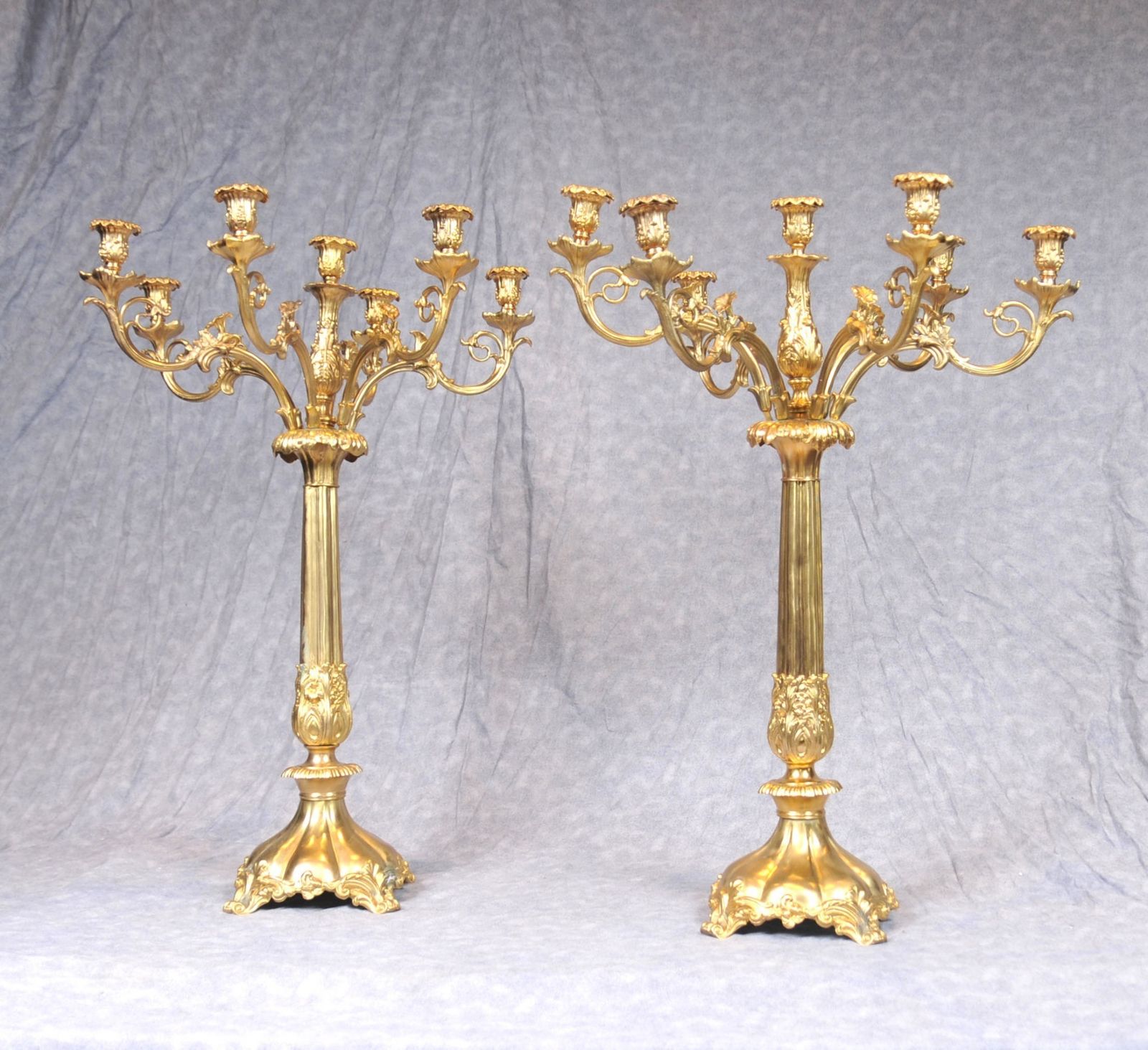 Pair Candelabras   Gilt Antique Gilt Classic Candelabrum Paul Storr photo Home Decor