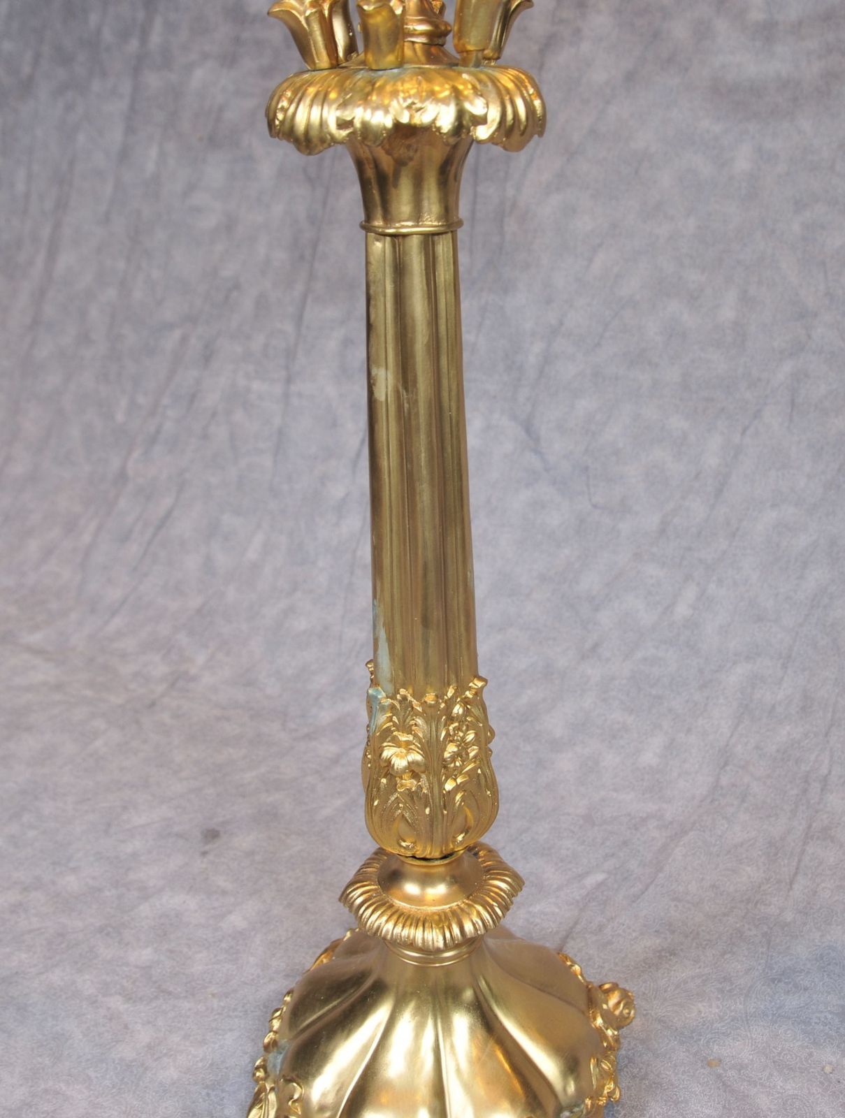 Pair Candelabras   Gilt Antique Gilt Classic Candelabrum Paul Storr photo vinterior