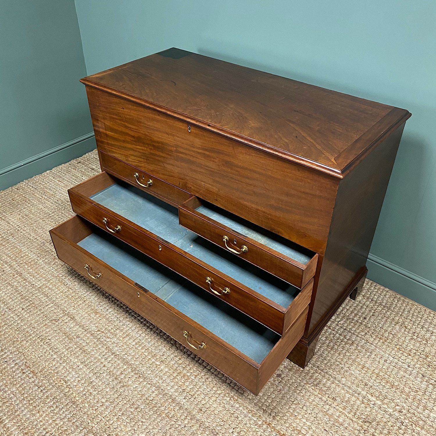 Spectacular Quality Georgian Mahogany Antique Chest photo furniture