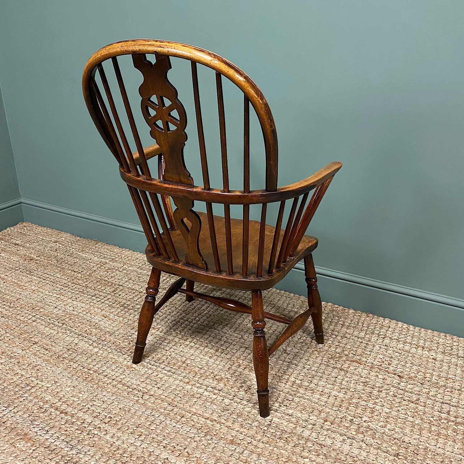 Georgian Wheel Back Antique Windsor Chair photo furniture
