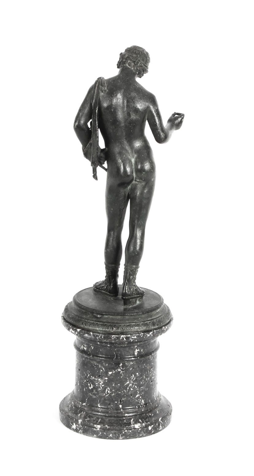 Antique Grand Tour Patinated Bronze Figure Of Of Narcissus 1870 19th C photo 1900.0