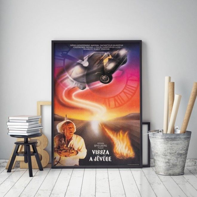 "Back To The Future" Original Vintage Film Poster, Hungarian, 1987 photo for sale