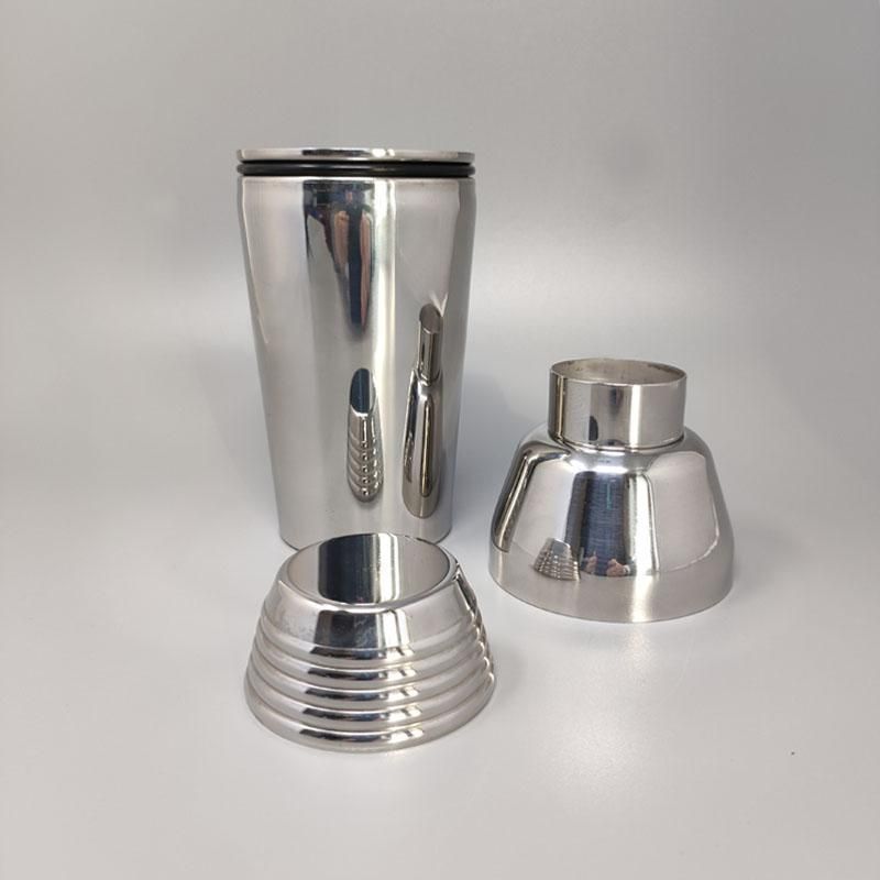 1970s Astonishing Cocktail Shaker By Guy Degrenne In Stainless Steel. Made In France photo Home Decor