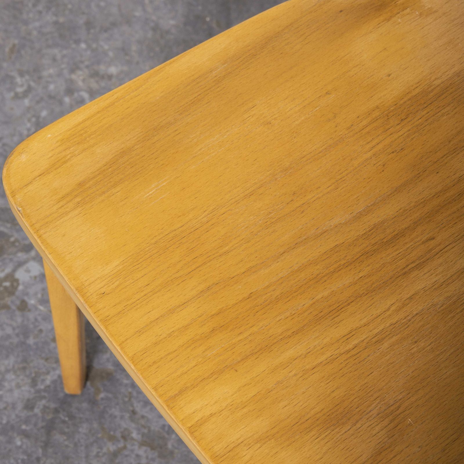 1950’s French Baumann Blonde Beech Bentwood Dining Chairs – Set Of Six photo vintage