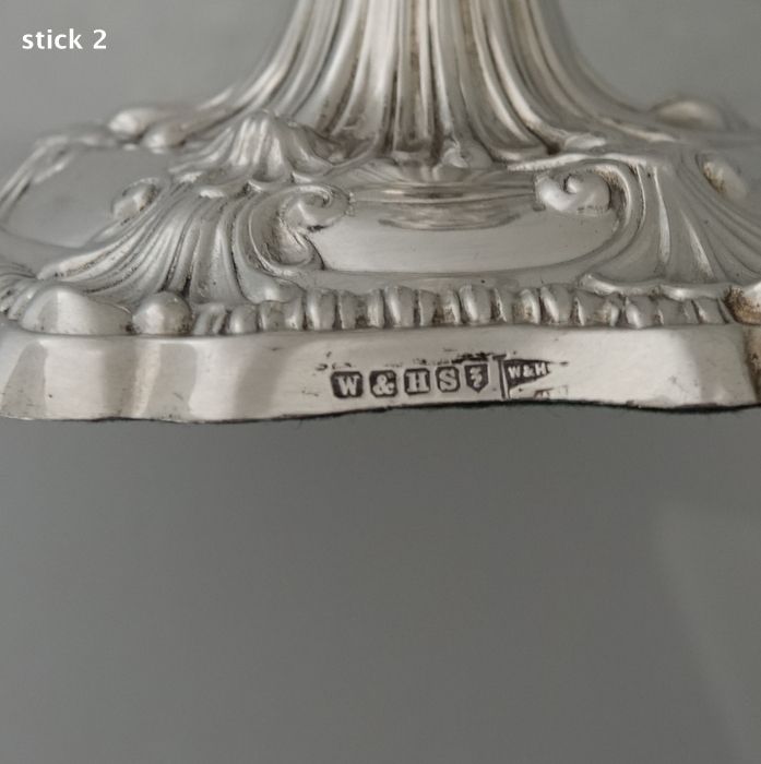 Home Decor 19th Century Antique Victorian Silverplated Pair Of Candlesticks Walker & Hall photo