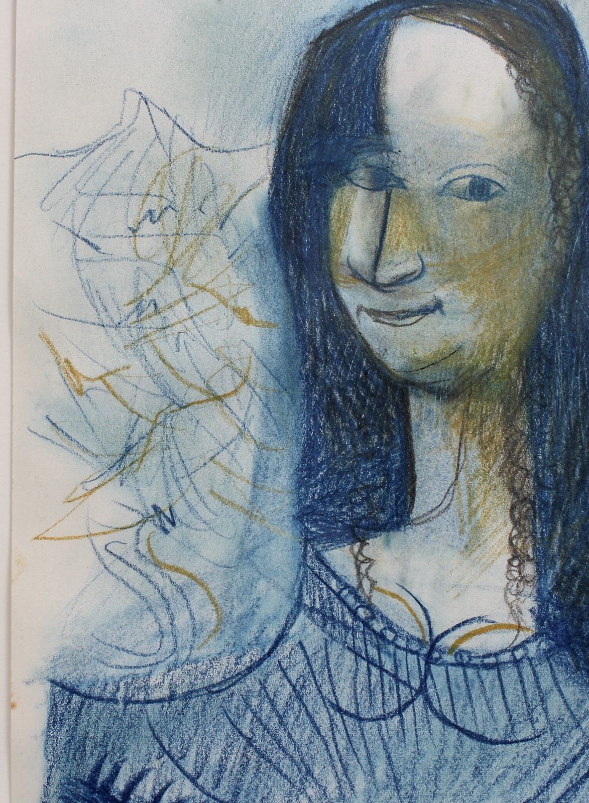 Portrait Of Smiling Woman' By Raymond Debiève (Circa 1970s) photo vinterior
