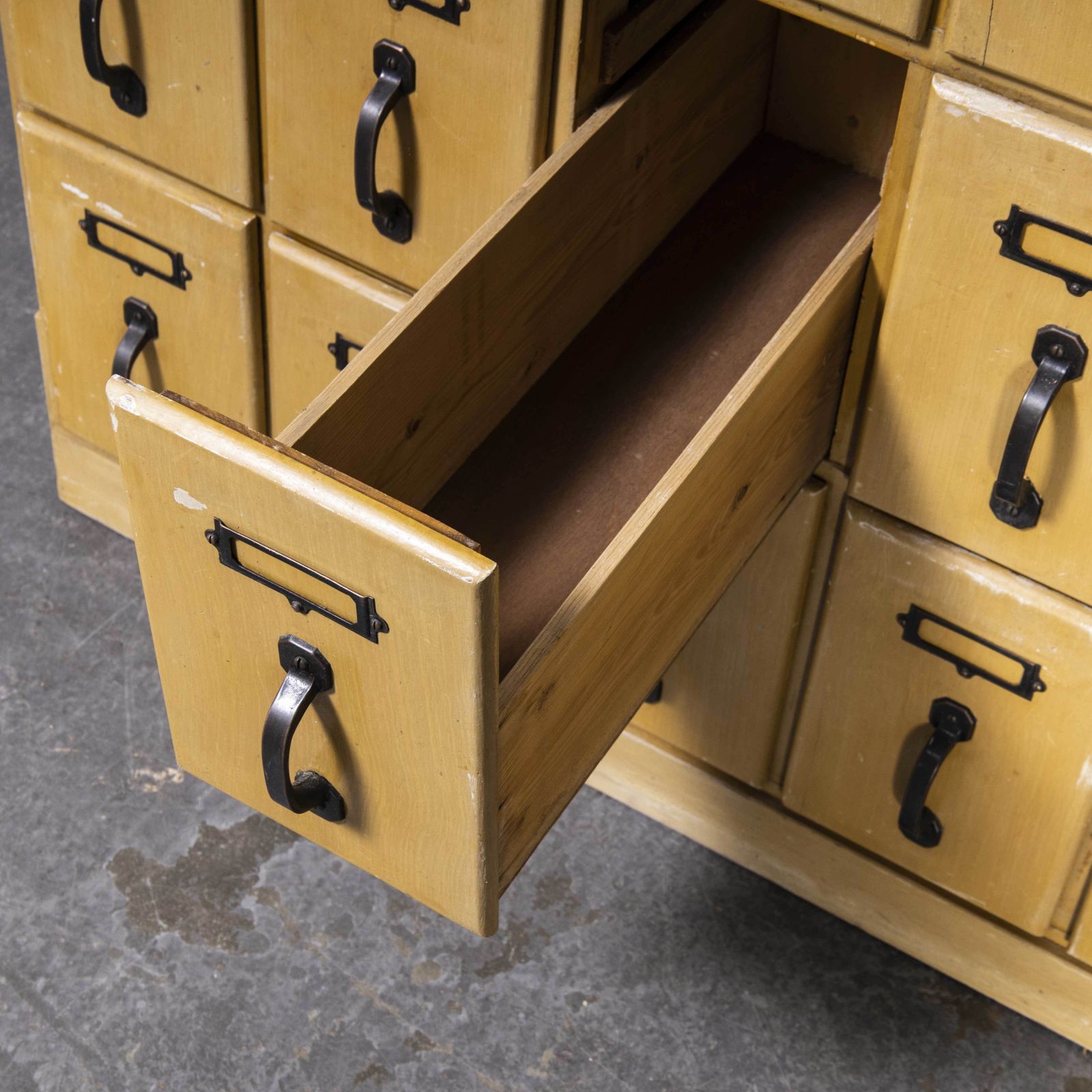 1940’s Twenty Four Painted Bank Of Drawers – Haberdashery photo Furniture