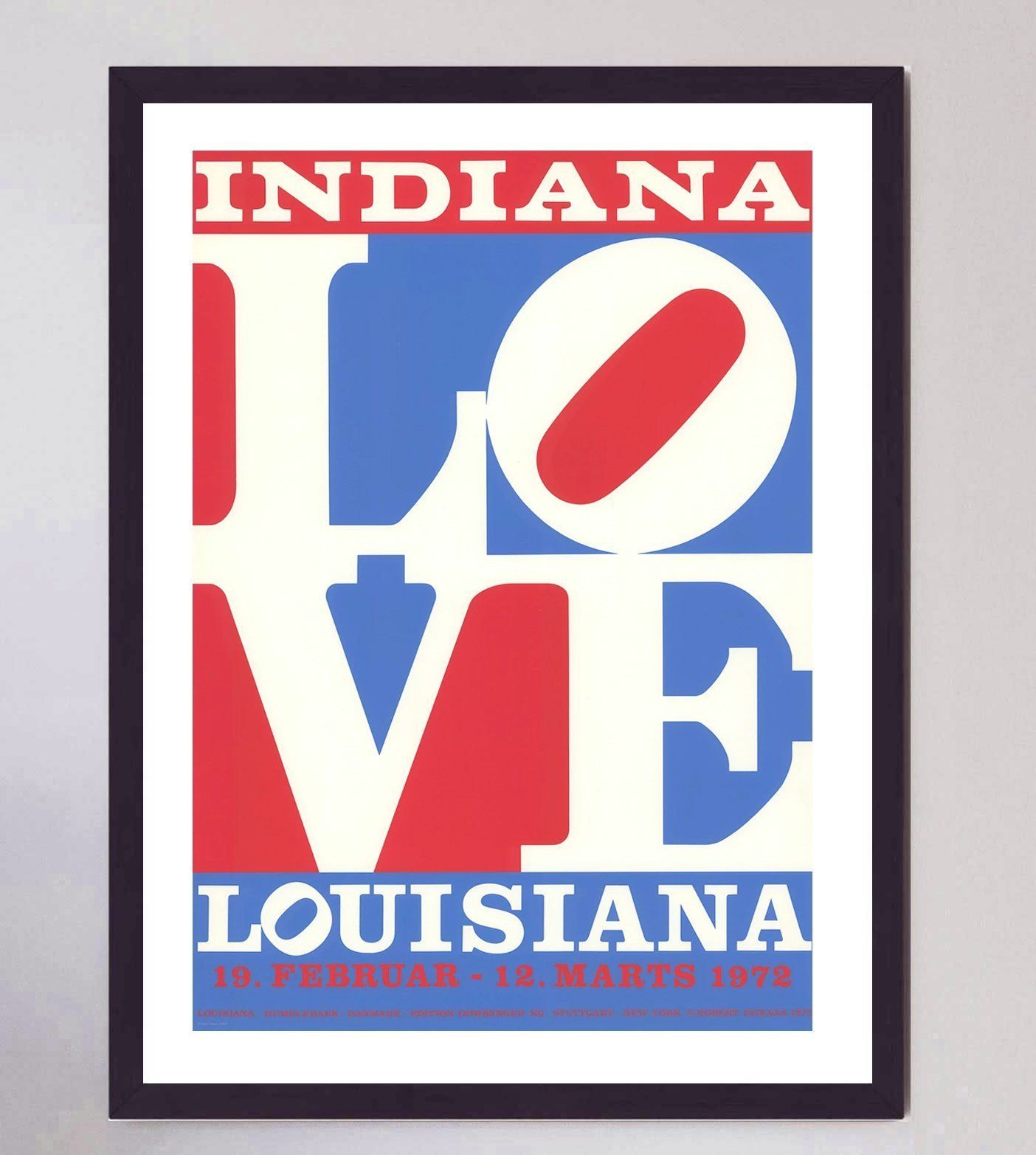 Robert Indiana   Louisiana Gallery Original Vintage Poster photo furniture