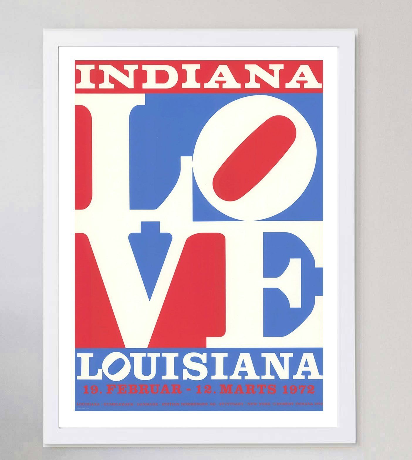 Robert Indiana   Louisiana Gallery Original Vintage Poster photo for sale