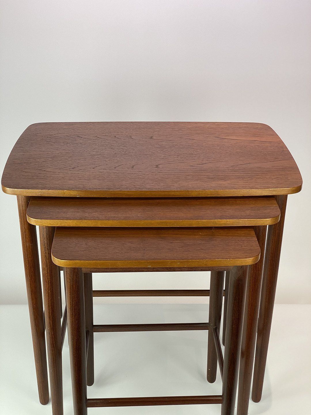 Set Of Nesting Tables In Teak Of Danish Design From The 1960s. photo 460.0