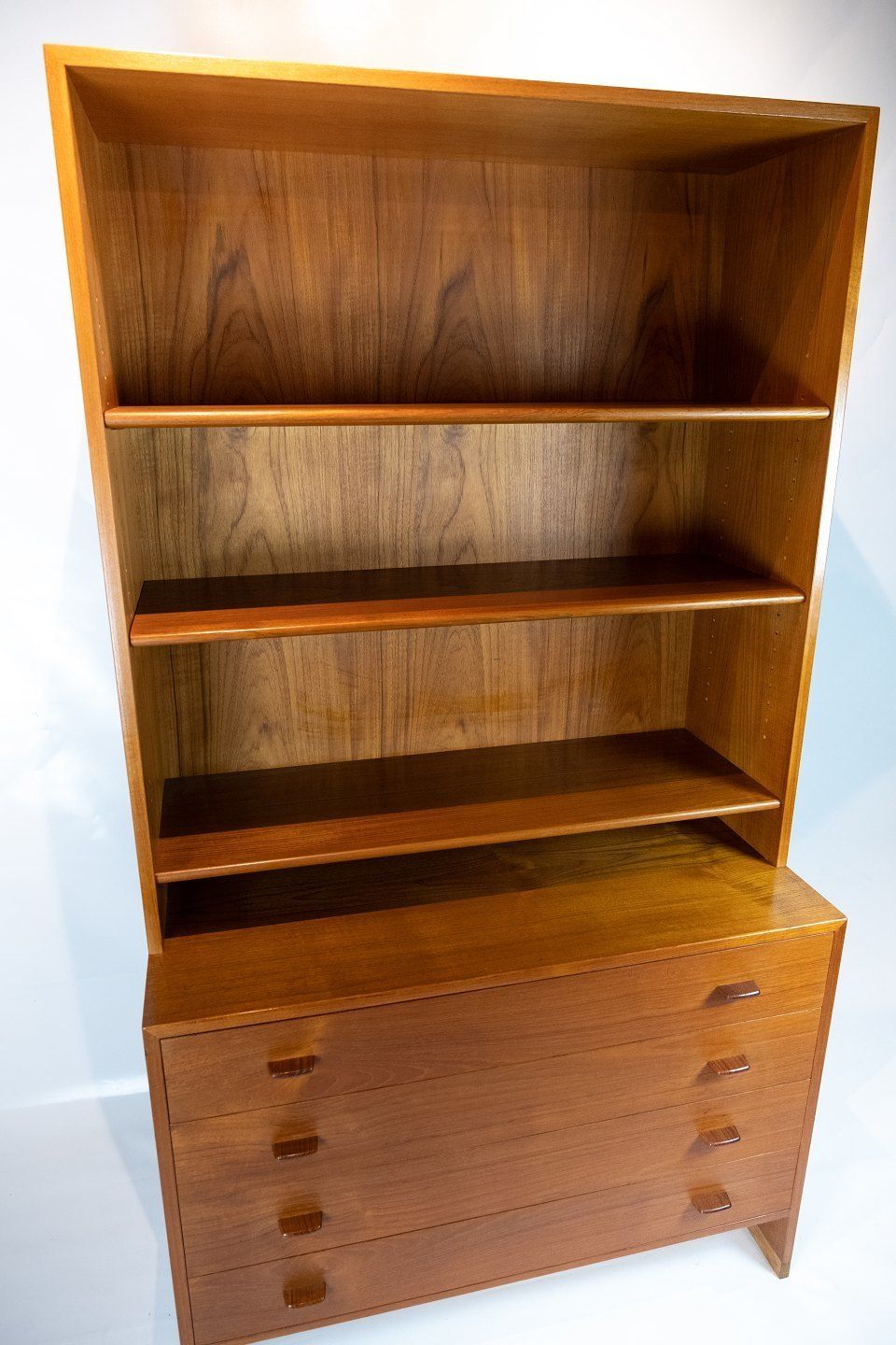 Bookcase With Four Large Teak Drawers Designed By Hans J. Wegner From The 1960s. photo furniture