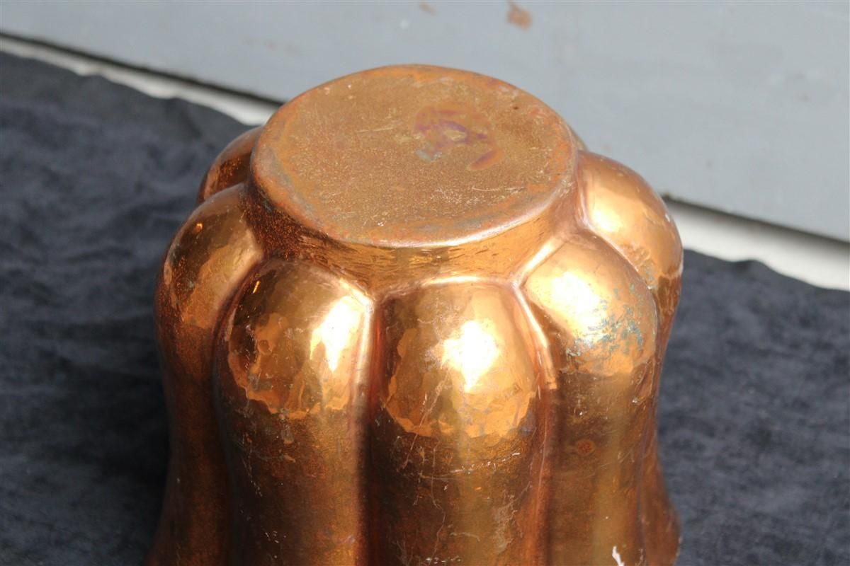Rare Italian Vase 1930 Embossed Copper Gio Ponti For Nino Ferrari Attributed photo vintage
