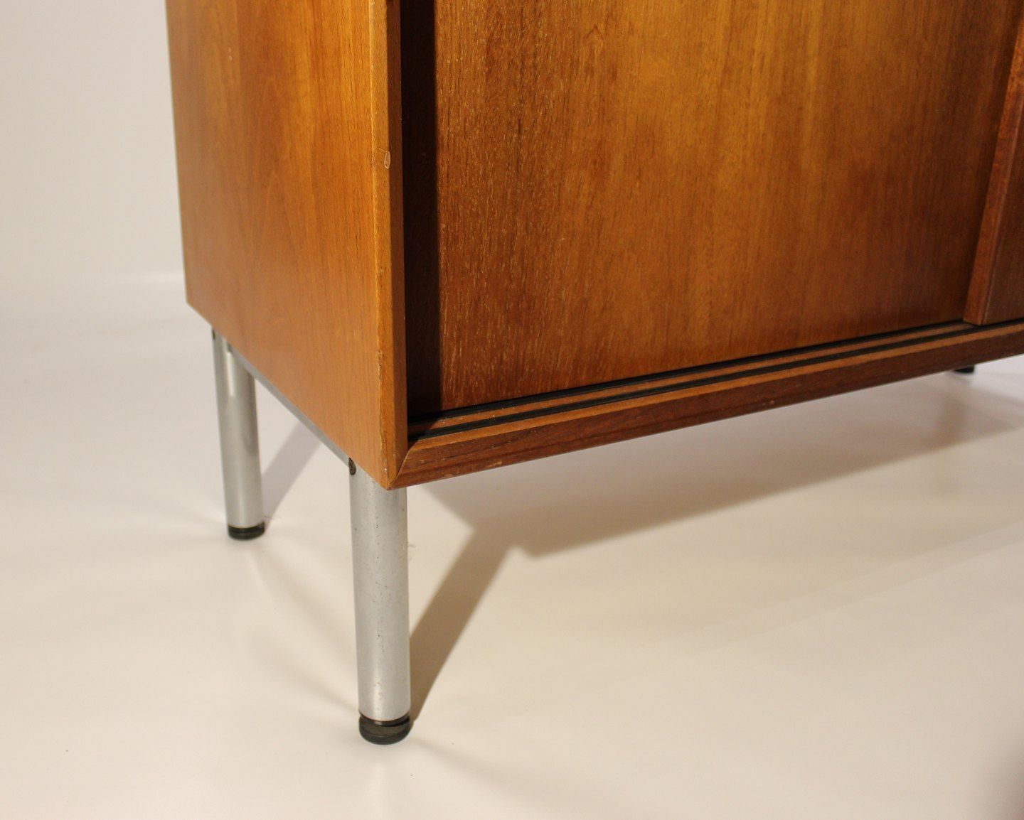 Cabinet With Sliding Doors In Light Mahogany Of Danish Design From The 1960s. photo 785.0