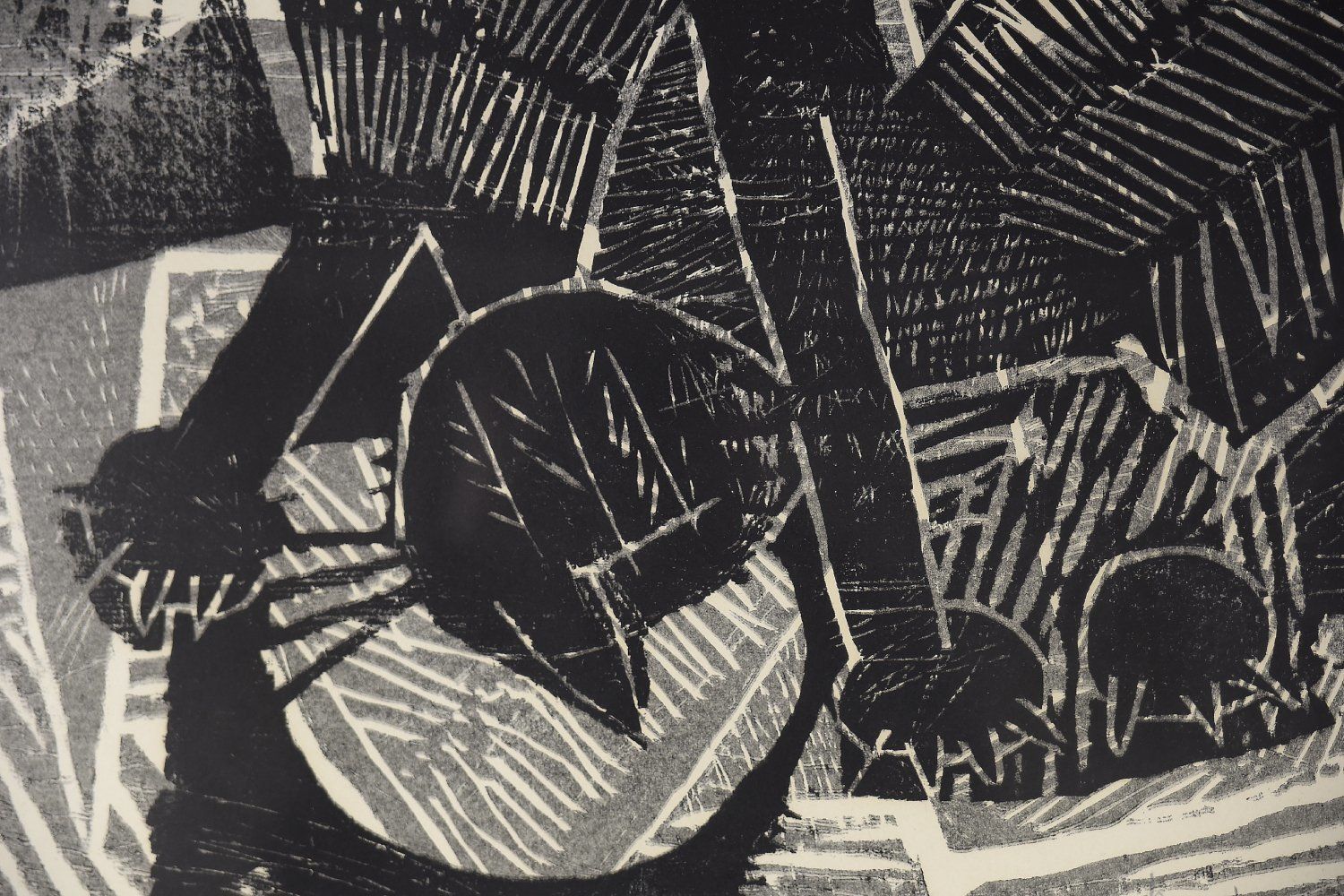 Vide Jansson, Woodcut, 1960s, Framed photo for sale