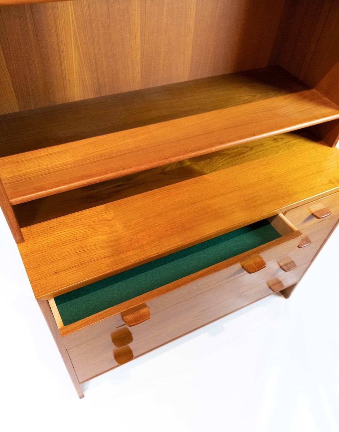 Bookcase With Three Large And Two Smaller Drawers In Teak Designed By Hans J. Wegner From The 1960s. photo furniture