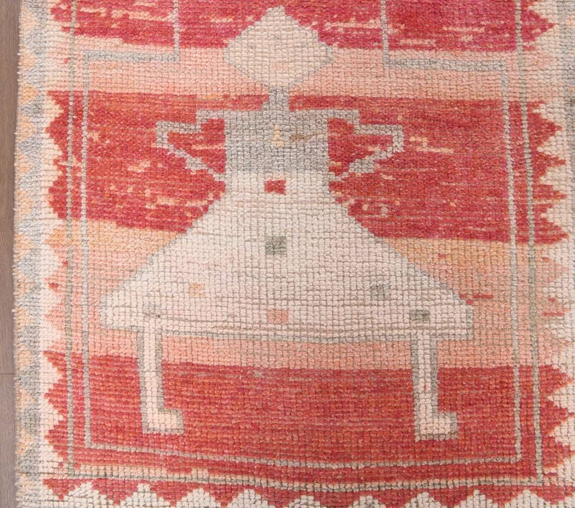 Turkish Antique Runner Oushak Handmade Wool Runner Rug Oriental Orange Hallway Rugs Farmhouse Decor One Of A Kind Anatolian photo furniture