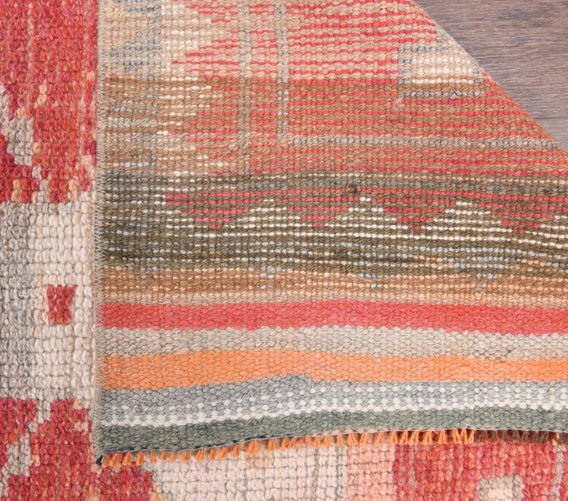 Turkish Antique Runner Oushak Handmade Wool Runner Rug Oriental Orange Hallway Rugs Farmhouse Decor One Of A Kind Anatolian photo Textiles