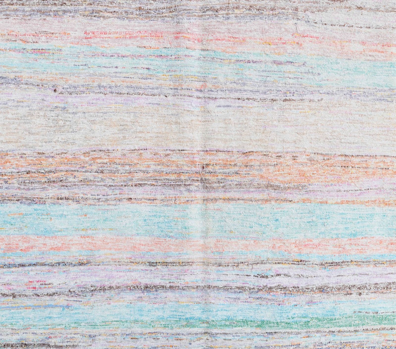 Turkish Kilim Area Rug, Oushak Handmade Wool Rug, Flatweave Rugs, Farmhouse Decor, One Of A Kind, Bohemian, Made In Anatolia photo for sale