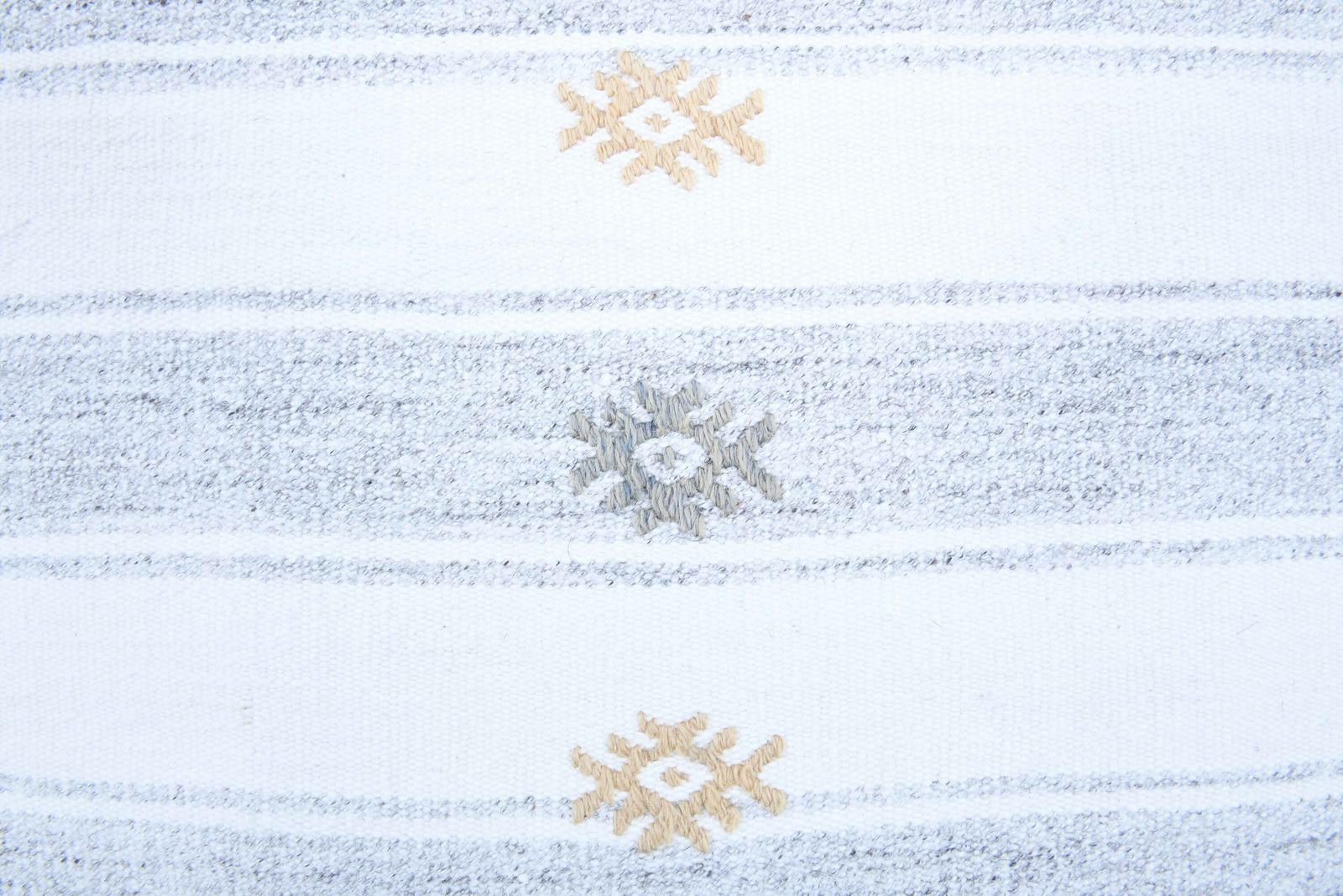 Turkish Kilim Area Rug, Oushak Handmade Wool White Carpet, Flatweave Rugs, Farmhouse Decor, One Of A Kind, Bohemian, photo vinterior
