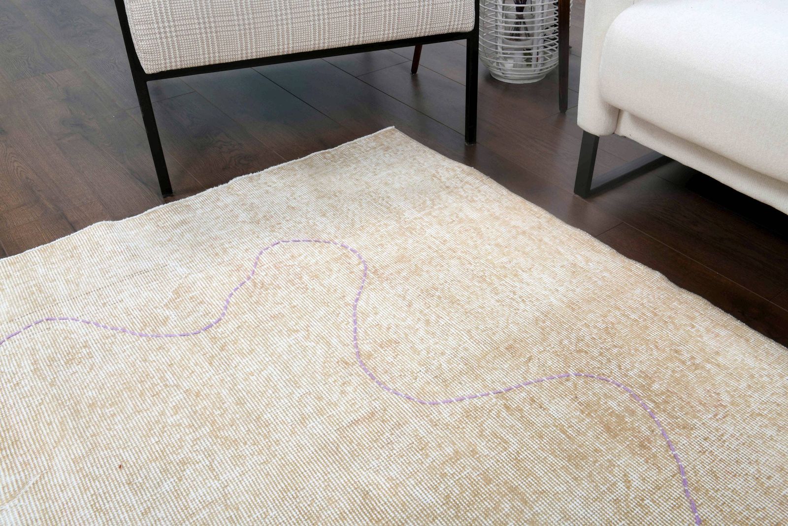 Turkish Oushak Rug, Handmade Wool Carpet, Low Pile Area Rug, One Of A Kind, Anatolian, Boho Decor, Farmhouse Decor Rugs photo vinterior