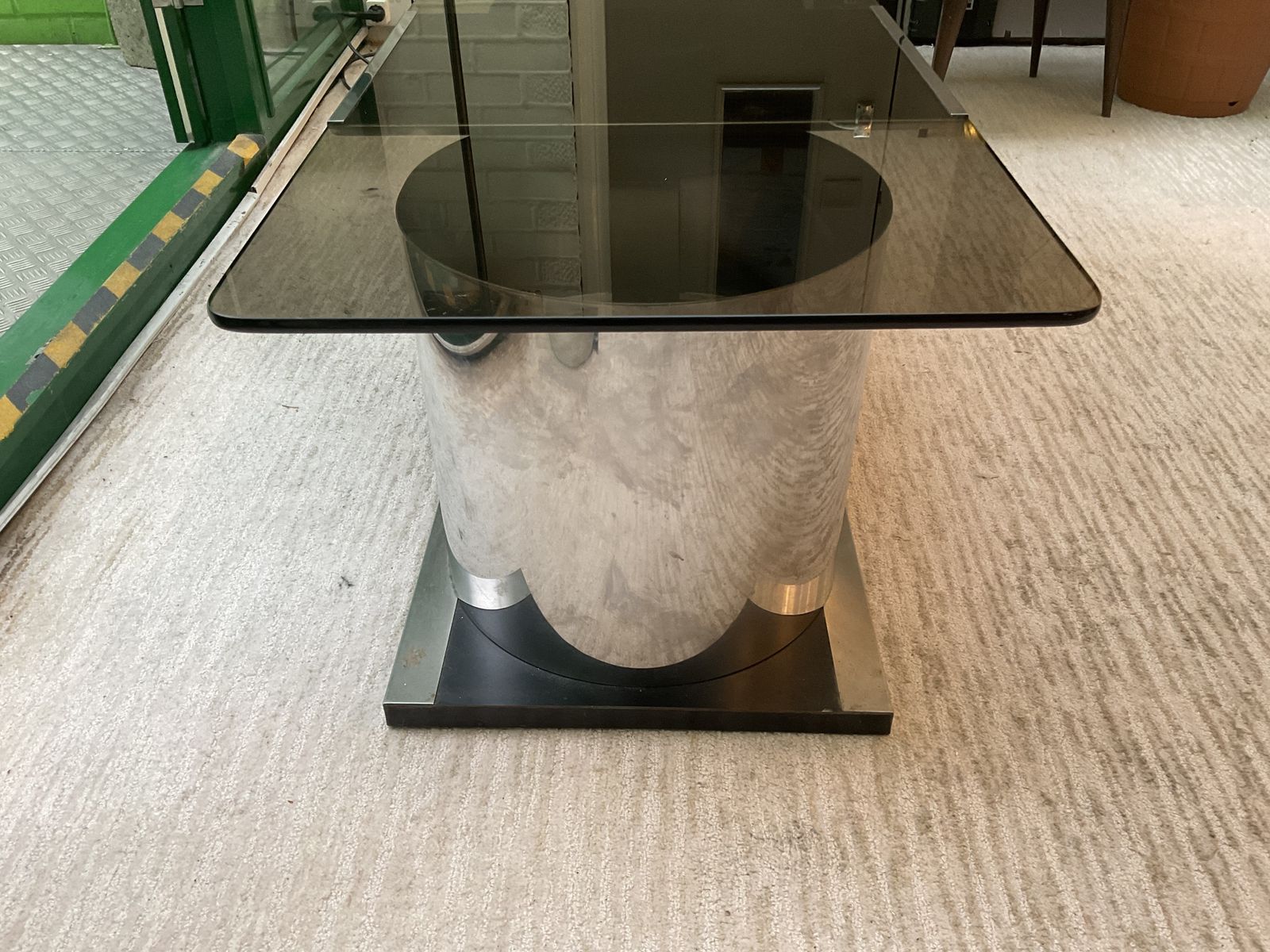 1970’s Italian Steel And Glass Coffee Table By Stildomus photo furniture