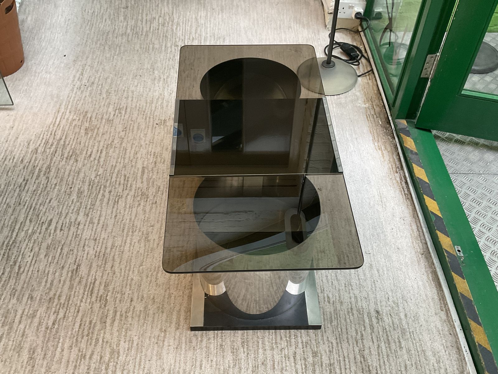 1970’s Italian Steel And Glass Coffee Table By Stildomus photo Furniture