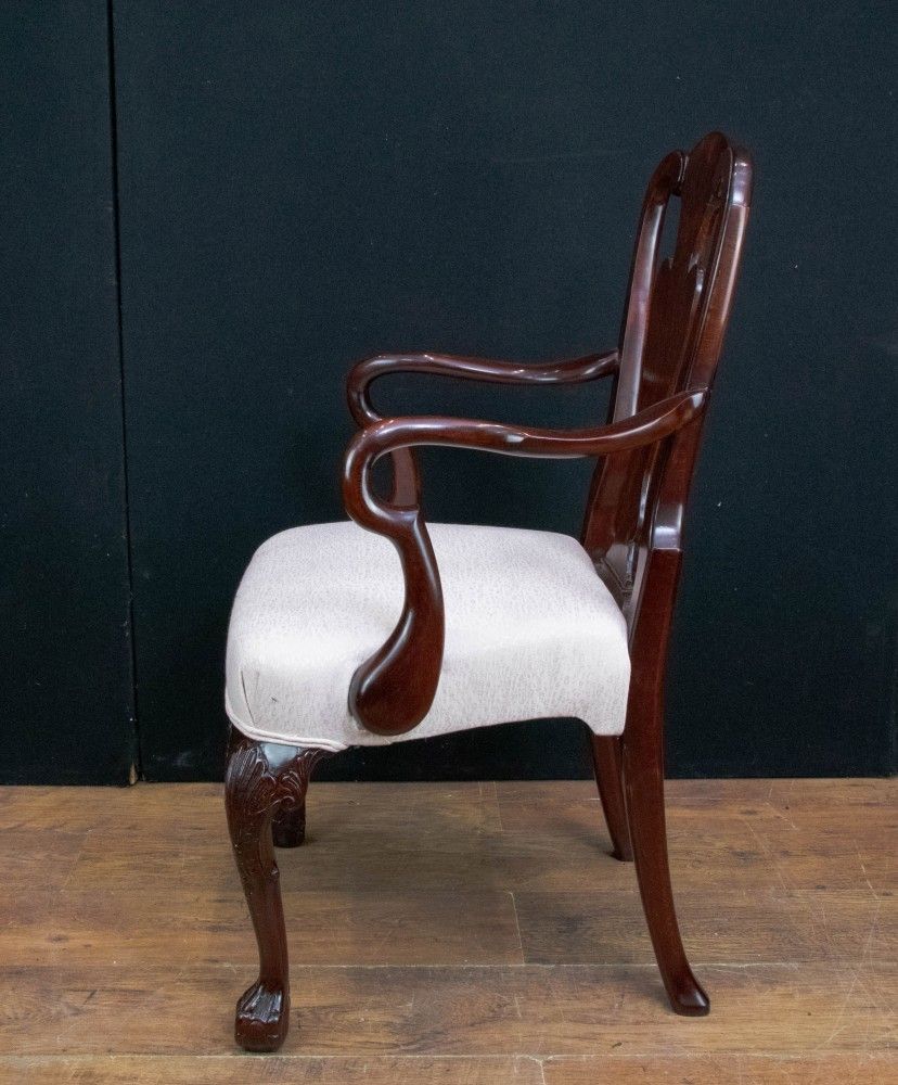 Set Queen Anne Dining Chairs In Mahogany photo buy