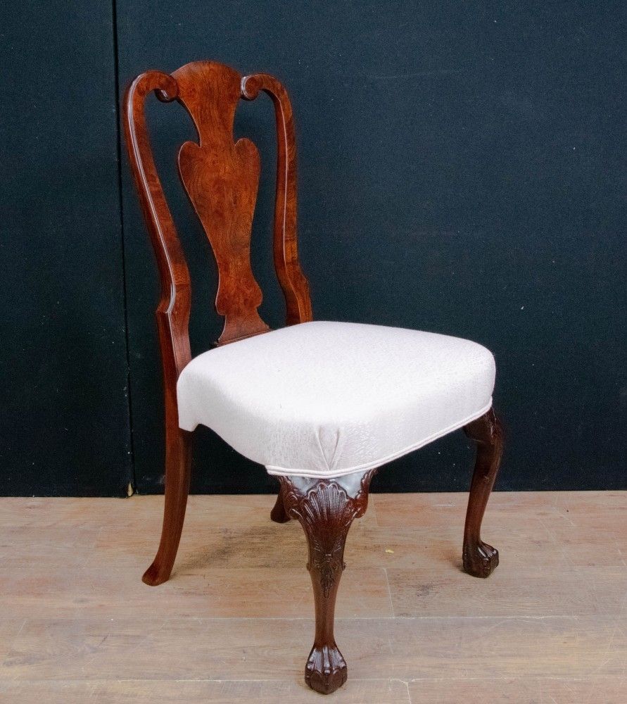 photo for sale Set Queen Anne Dining Chairs In Mahogany
