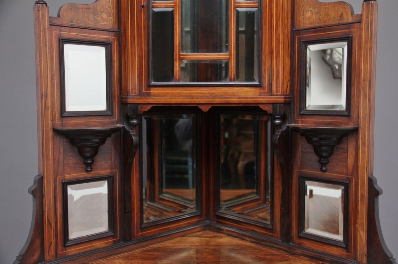 19th Century Inlaid Mahogany Corner Cabinet photo buy