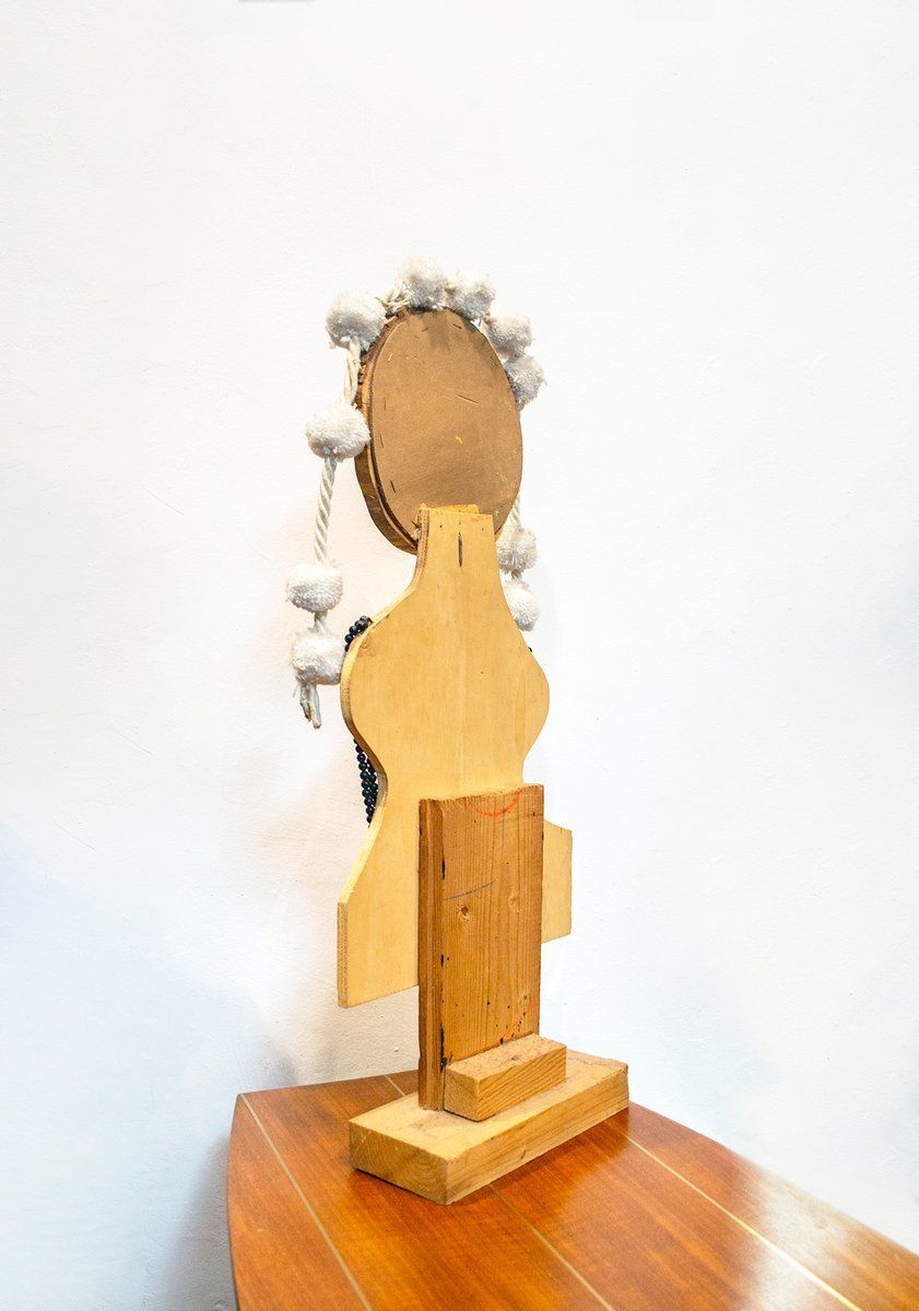 Queen Sculpture Door Enrico Baj, Mastrogiacomo, Jaren 1970 photo Woonaccessoires