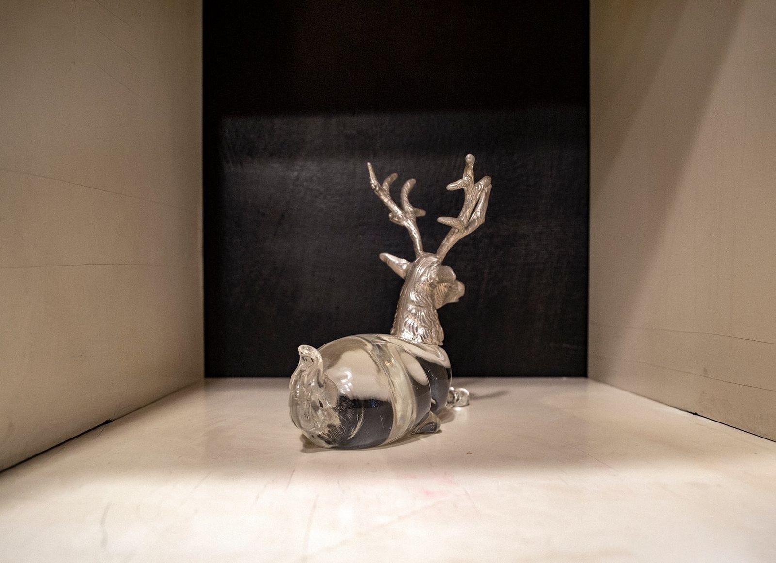Deer In Murano Glass And Metal, Italy, 1970s photo for sale