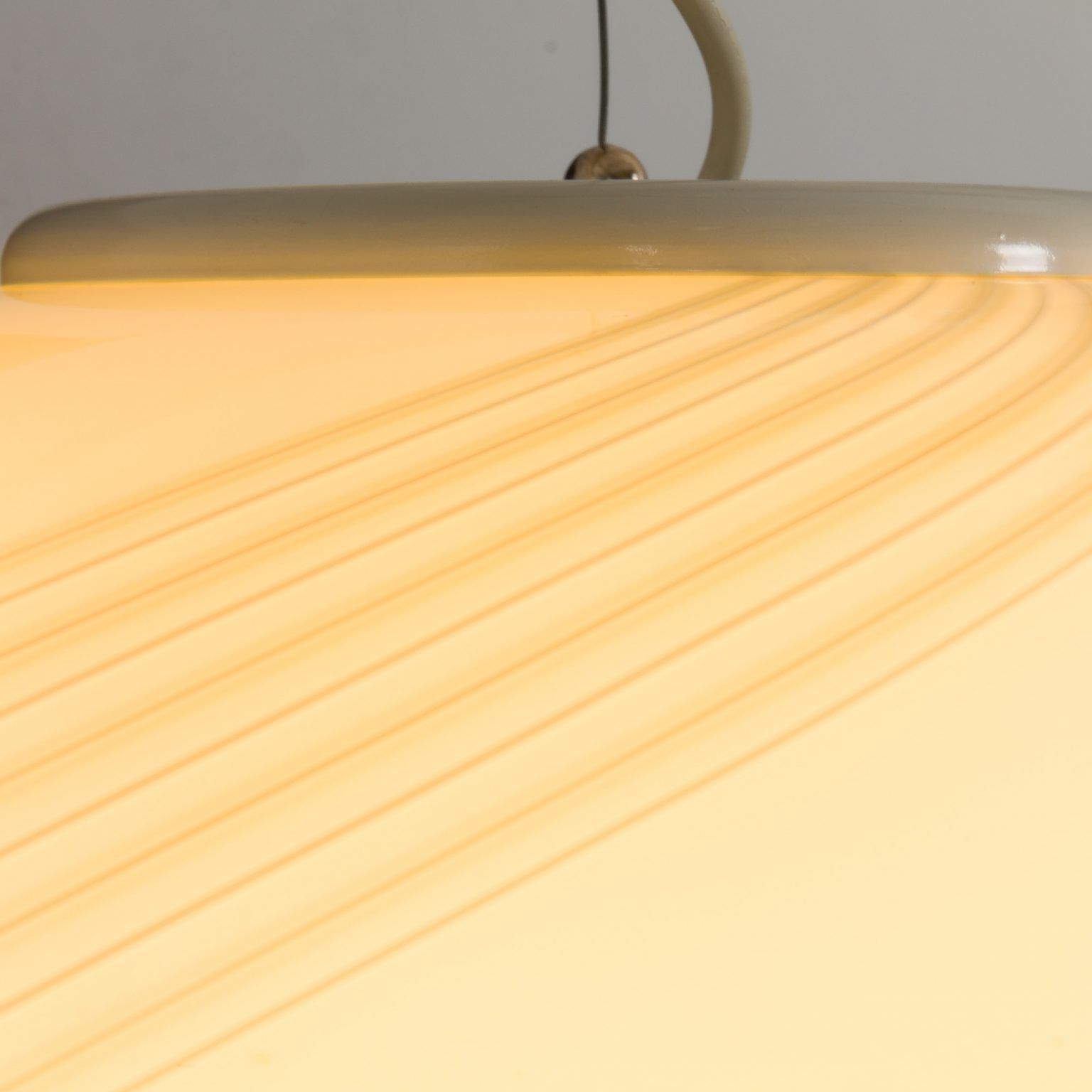 photo vinterior Italian Murano Glass Sphere Pendant Lamp In The Style Of Venini, 1970s