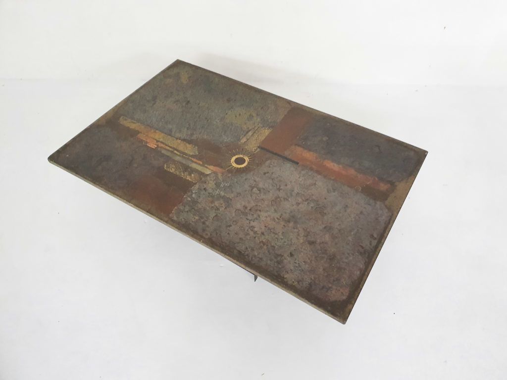 Paul Kingma Stone Coffee Table, Nederland 1981