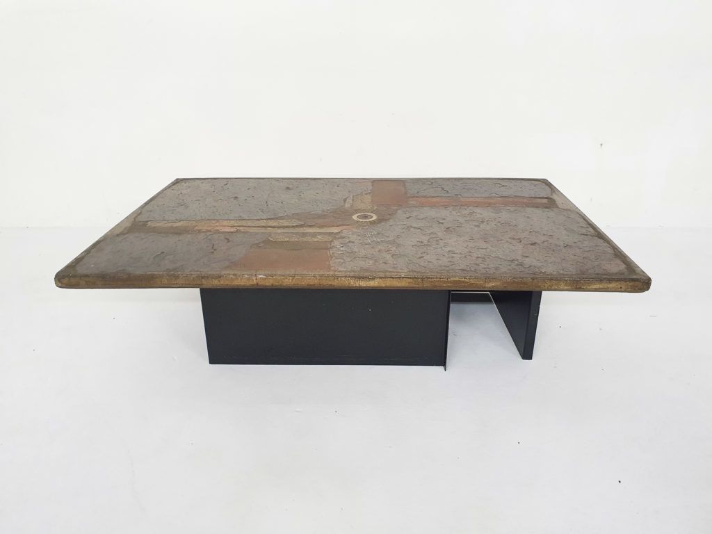 Paul Kingma Stone Coffee Table, Nederland 1981 photo for sale