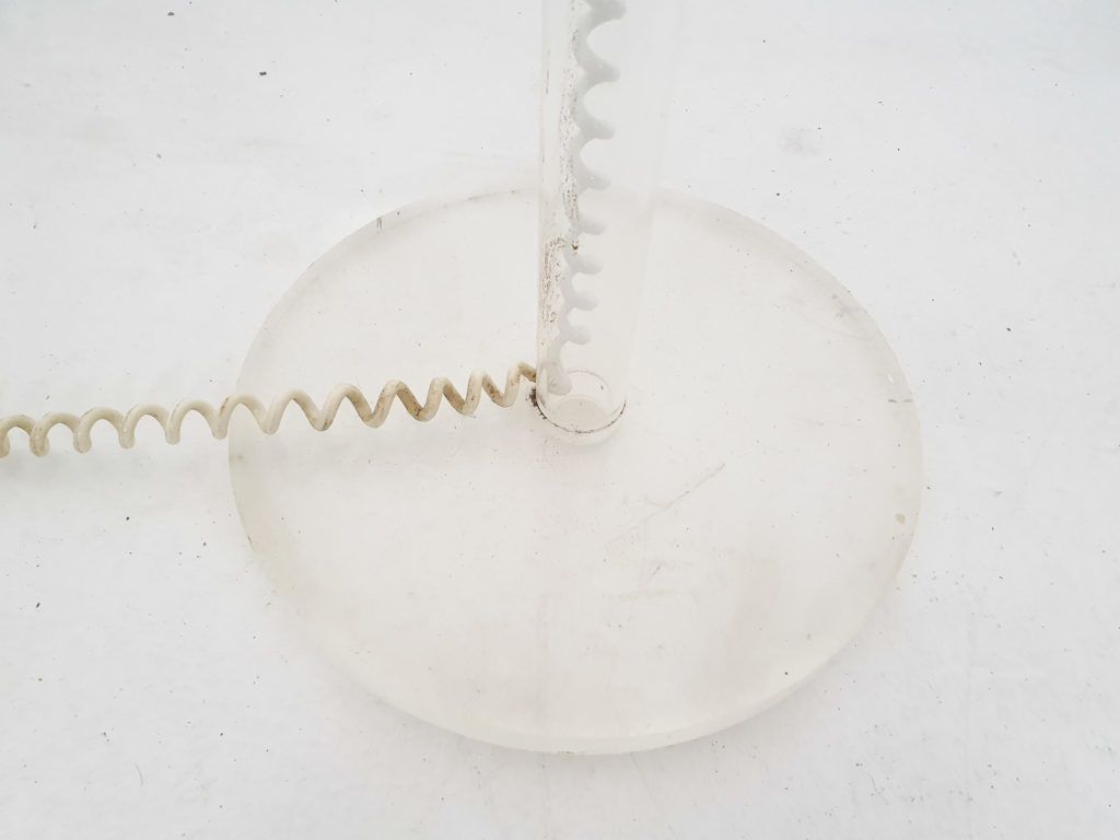 White Plexi Floor Light By Harco Loor, The Netherlands photo vinterior