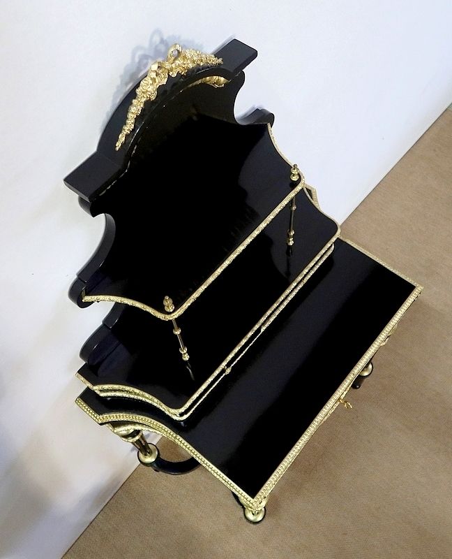 Small Lady's Desk In Blackened Pear, Napoleon III Period   Mid 19th Century photo vinterior