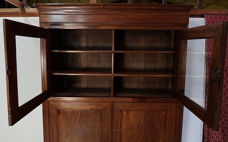 photo vintage Important Mahogany Four Door Cabinet   2nd Part Of The 19th Century