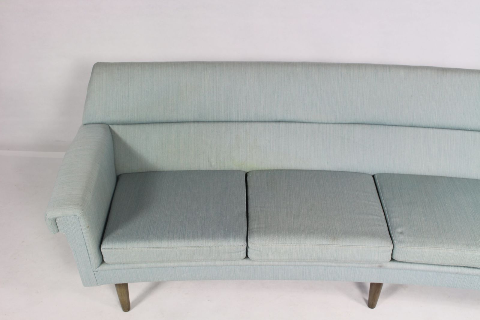 Vintage Danish Curved 4 Seater Sofa By Kurt østervig 1960s  photo vinterior