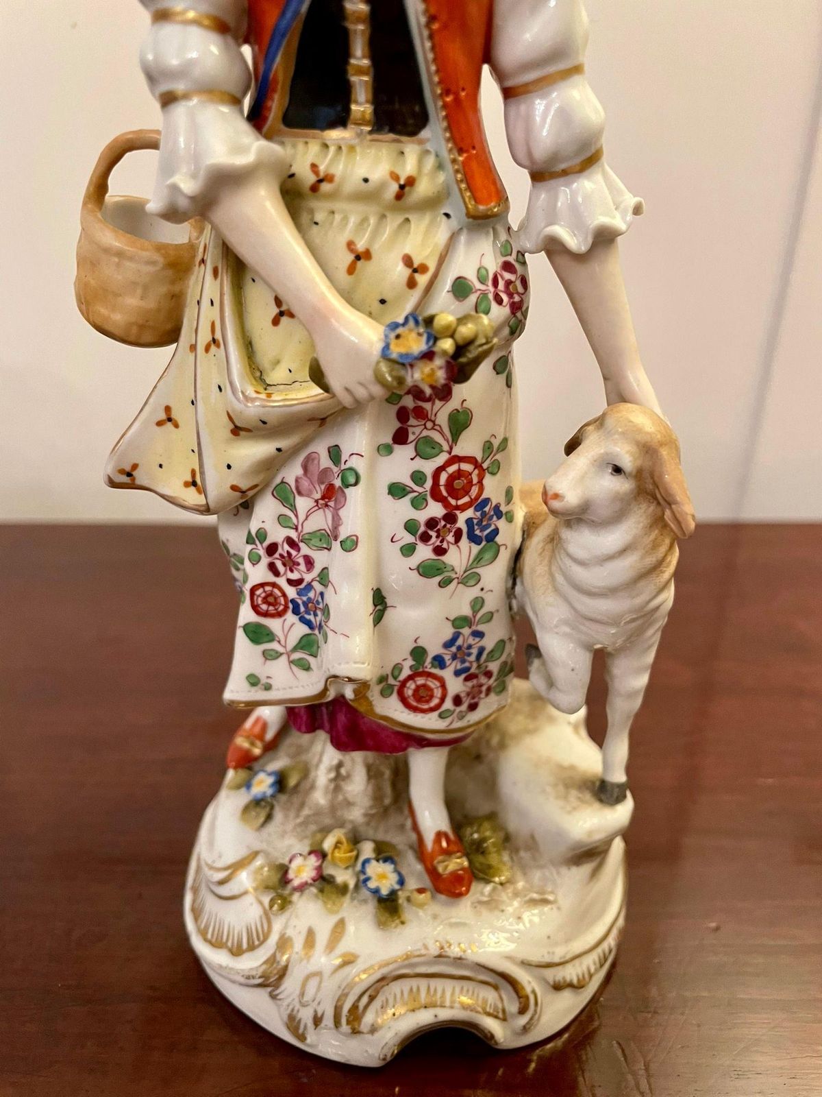 Pair Of Antique Victorian Continental Porcelain Figures photo buy